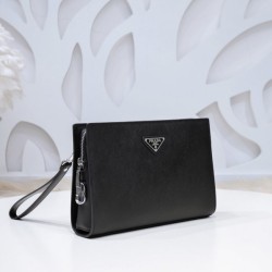 2022SS Men's Clutch Bag Latest Advance Fashionable Logo PRADA Prada