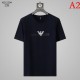 ARMANI Men's Short Sleeve T-shirt 2022 New Unique Spring / Summer Coordination Armani Multicolor Selectable