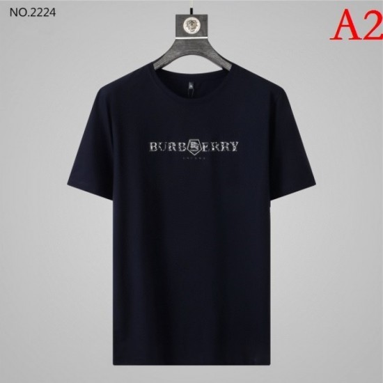 BURBERRY Men's Short Sleeve T-shirt 2022 New Seasonal Style Burberry Multicolor Selectable