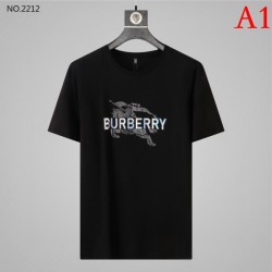 BURBERRY Men's short-sleeved T-shirt 2022 New topic is boiling Burberry multicolor selectable