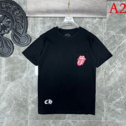 CHROME HEARTS Men's Short Sleeve T-shirt 2022 New Final Sale Chrome Hearts