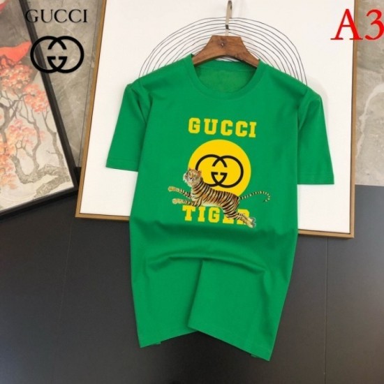 GUCCI Men's Short Sleeve T-shirt 2022 New Korean Fashion Gucci