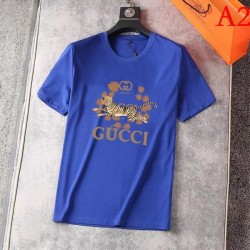 GUCCI Men's Short Sleeve T-shirt 2022 New Gucci that pays attention to your feet