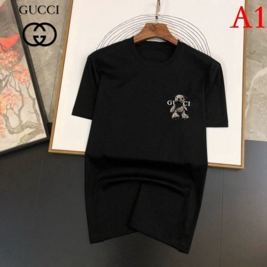 GUCCI Men's Short Sleeve T-shirt 2022 New Super Rare Difficult to Obtain Gucci