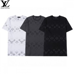 LOUIS VUITTON Men's Short Sleeve T-shirt 2022 New Eye-catching 1st Louis Vuitton