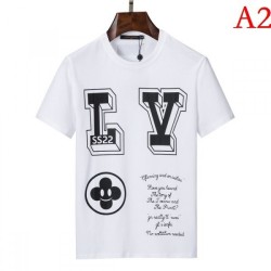 LOUIS VUITTON Men's Short Sleeve T-shirt 2022 New Keep an eye on Louis Vuitton