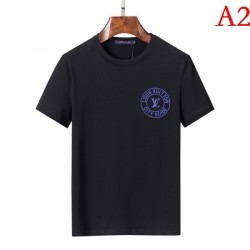 LOUIS VUITTON Men's Short Sleeve T-shirt 2022 New Louis Vuitton Attention