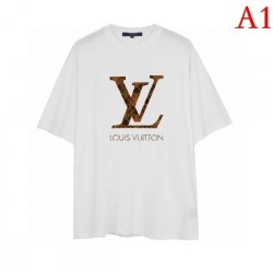 LOUIS VUITTON Men's short-sleeved T-shirt 2022 New charm Louis Vuitton