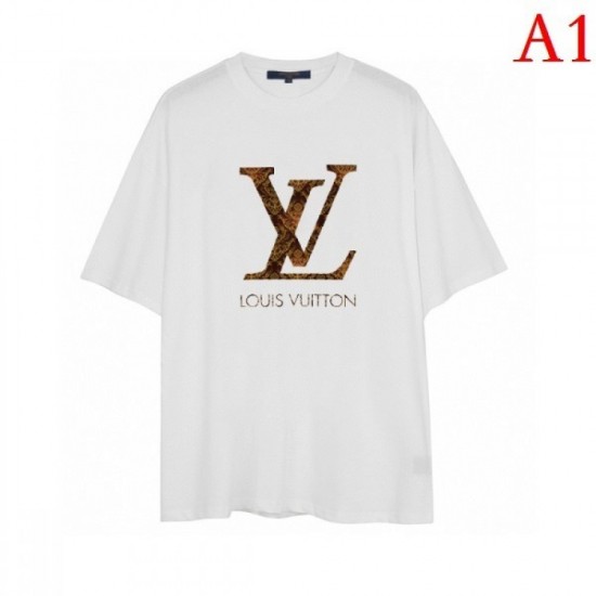 LOUIS VUITTON Men's short-sleeved T-shirt 2022 New charm Louis Vuitton