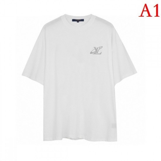 LOUIS VUITTON Men's Short Sleeve T-shirt 2022 New Classical Louis Vuitton