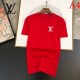 LOUIS VUITTON Men's short-sleeved T-shirt 2022 New charm Louis Vuitton