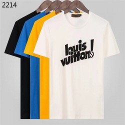 LOUIS VUITTON Men's Short Sleeve T-shirt 2022 New Easy-to-use Louis Vuitton