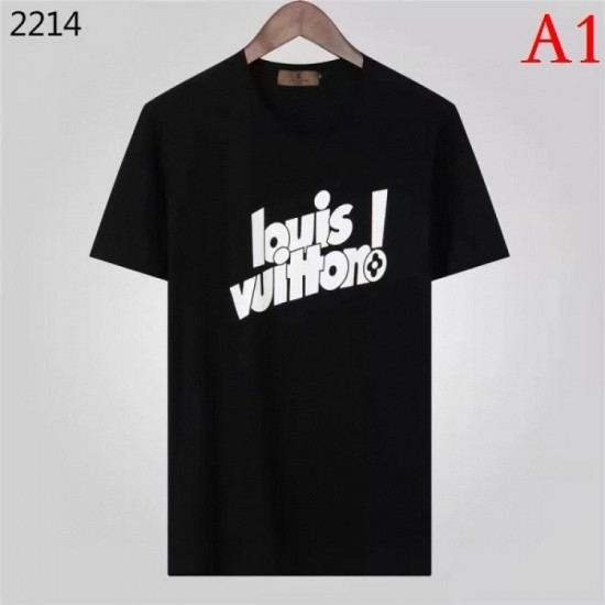 LOUIS VUITTON Men's Short Sleeve T-shirt 2022 New Easy-to-use Louis Vuitton