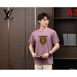 LOUIS VUITTON Men's Short Sleeve T-shirt 2022 New Popular Brand Louis Vuitton