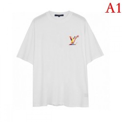 LOUIS VUITTON Men's Short Sleeve T-shirt 2022 New Cool Impression Louis Vuitton