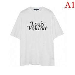 LOUIS VUITTON Men's Short Sleeve T-shirt 2022 New Louis Vuitton