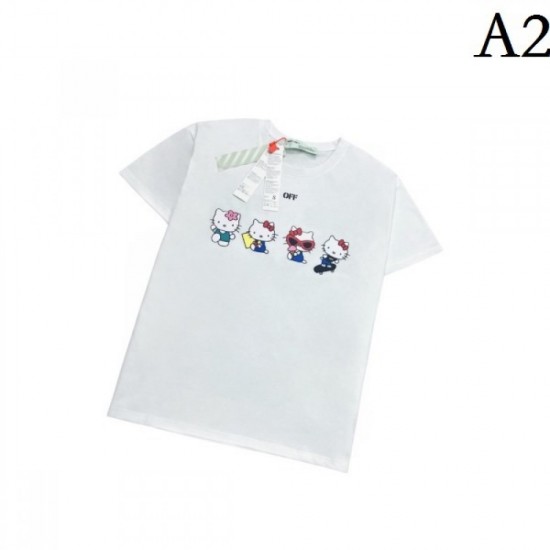 2022SS Both are popular OFF-WHITE Off-white men's and women's short-sleeved T-shirts