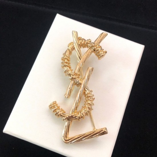 YSL Yves Saint Laurent Brooch with a retro atmosphere