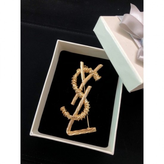 YSL Yves Saint Laurent Brooch with a retro atmosphere