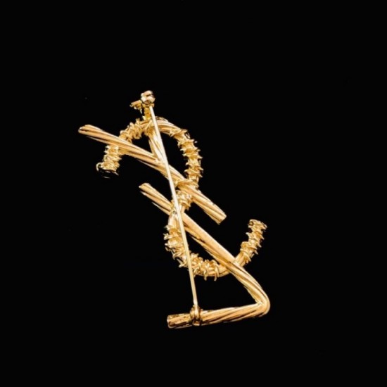 YSL Yves Saint Laurent Brooch with a retro atmosphere