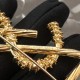 YSL Yves Saint Laurent Brooch with a retro atmosphere