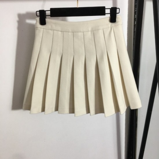 CELINE Celine Spring Summer New 2023SS Jacket + Pleated Skirt Top and Bottom Set