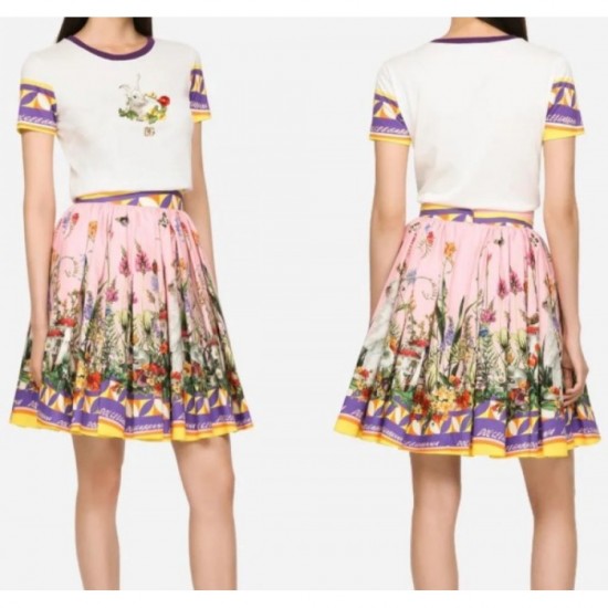 DOLCE & GABBANA Dolce & Gabbana 2023SS Japan Limited Model Printed Skirt