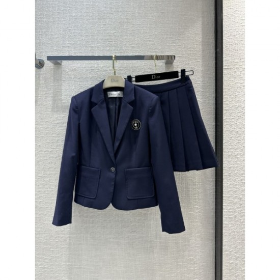 DIOR Dior affordable 2023SS blazer + pleated skirt 2-piece setup