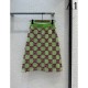 GUCCI Gucci Overwhelming Luxury 2023SS Houndstooth Knit Skirt