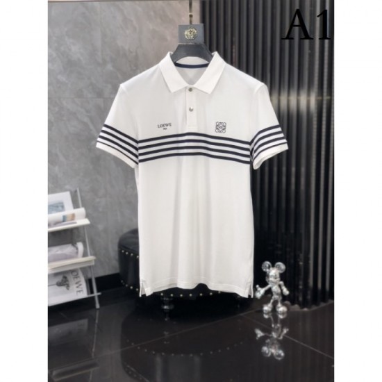 2023SS spring and summer style with a high sense of mode Open collar short sleeve LOEWE Loewe