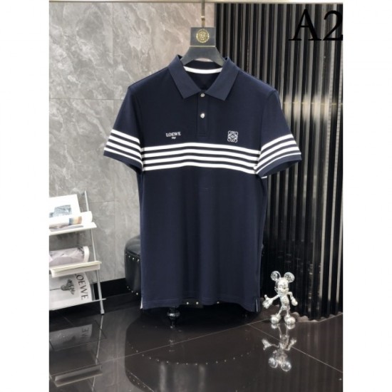 2023SS spring and summer style with a high sense of mode Open collar short sleeve LOEWE Loewe