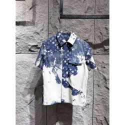 2023SS Short-sleeved shirt LOUIS VUITTON Louis Vuitton ideal for daily use