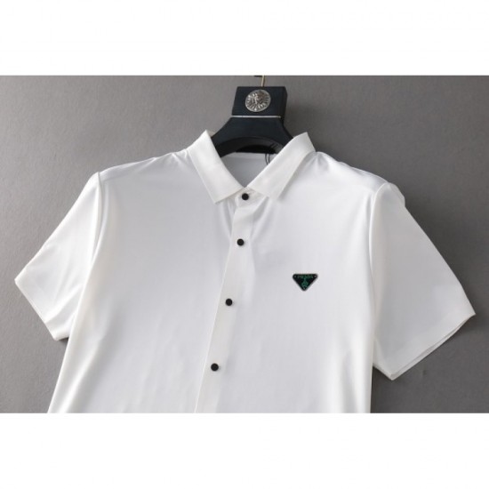 2023SS latest advance fashionable logo short-sleeved shirt PRADA Prada