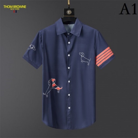 2023SS In stock now Short-sleeved shirt THOM BROWNE Thom Browne