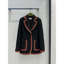 GUCCI Gucci 2023SS tweed coat with a retro feel