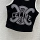 CELINE Celine cute sold out guaranteed popular 2023SS printed waistcoat