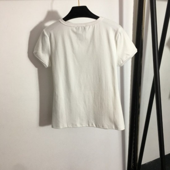 CHANEL Chanel love at first sight inevitable spring sale 2023SS short sleeve T-shirt