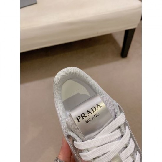 2024FW Men's Casual Shoes PRADA Beautiful Color Check Autumn/Winter