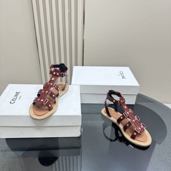 2024SS Popular standard product CELINE Women's sandals