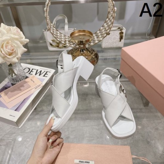 2024SS Popular Spring/Summer New Items MIU MIU Women's Sandals