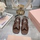 2024SS Popular Spring/Summer New Items MIU MIU Women's Sandals