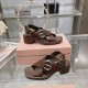 2024SS Popular Spring/Summer New Items MIU MIU Women's Sandals