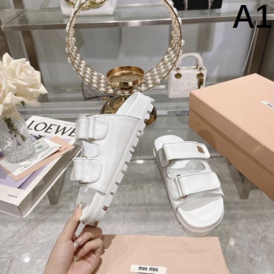 2024SS Latest and Fashionable MIU MIU Women's Slippers