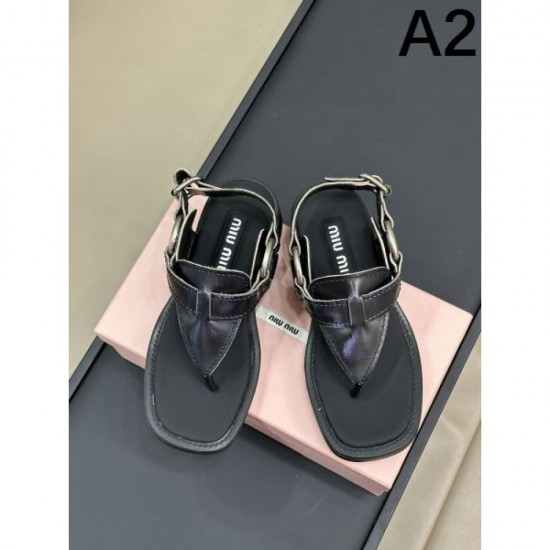 2024SS Good Impression 120% MIU MIU Women's Sandals