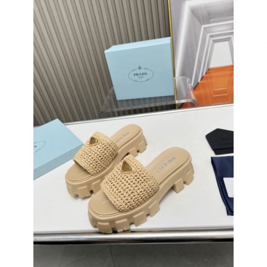 2024SS Light casual style PRADA Women's slippers