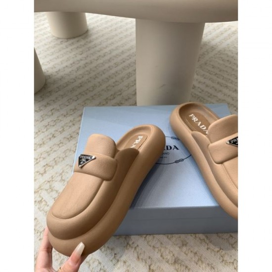 2024SS Elegant, neat, and highly likable PRADA women's slippers