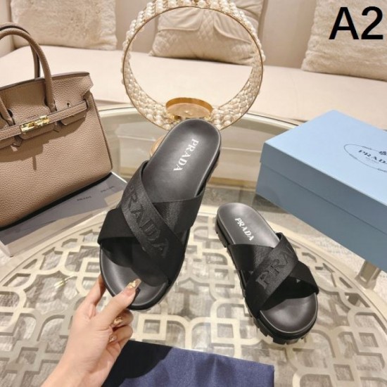 Enjoy 2024SS trendy coordination PRADA Women's Sandals