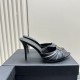 2024SS Celebrity Favorite Elegant YSL Yves Saint Laurent Women's Sandals