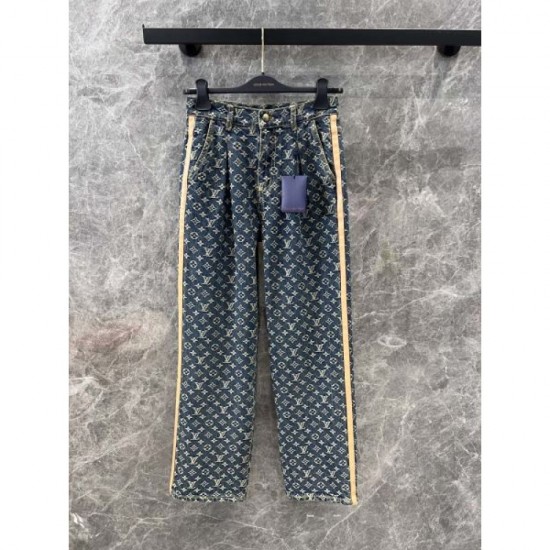 LOUIS VUITTON Jeans 2024FW Adult-like texture