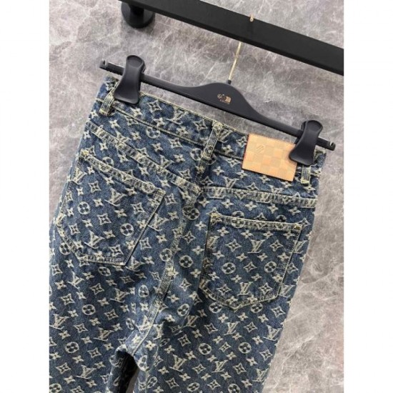 LOUIS VUITTON Jeans 2024FW Adult-like texture